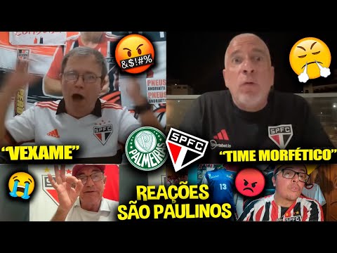 REAÇÕES dos SÃO PAULINOS FURIOSOS com a DERROTA - PALMEIRAS 5X0 SÃO PAULO [REACT BRASILEIRÃO 2023]