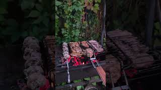 #Мясо #Огонь #Костер #Weekend in #Monday #meat #BBQ #shorts