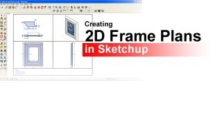 Creating 2D Plans for your Picture Frame This demo shows how you can use Sketchup to make 2D plans for your picture frame project.