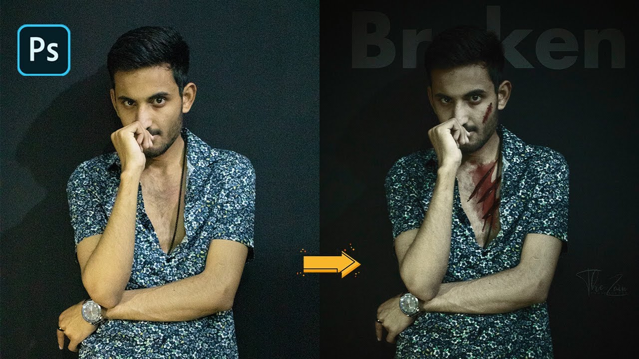 Indoor Portrait Photo Editing | Photoshop Effect Tutorial.