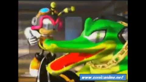 Sonic Heroes - Team Chaotix Intro with Cartoon SFX
