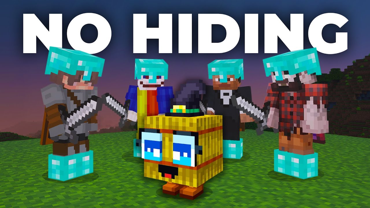 Minecraft Hide and Seek But I Can't Hide