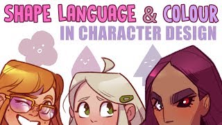 Shape Language & Colour • NatHH Character Lineup (speed paint)