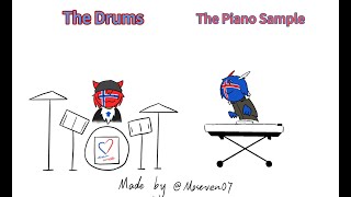 【countryhumans/🇳🇴🇮🇸】Black Metal drummer exchanged to Breakcore band