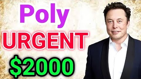 Polymath Urgent Holders $2000 || Poly coin Price Prediction || Polymath News Today || Crypto news