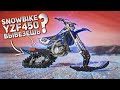 Как сделать из мотоцикла снегоход?! YAMAHA YZF 450 SNOWBIKE