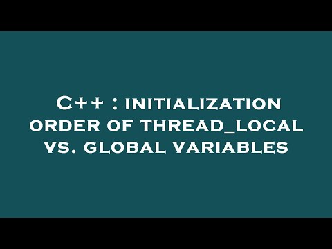 C++ : initialization