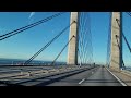 Passage du plus grand pont d'Europe entre la Suède 🇸🇪 et le Danemark 🇩🇰