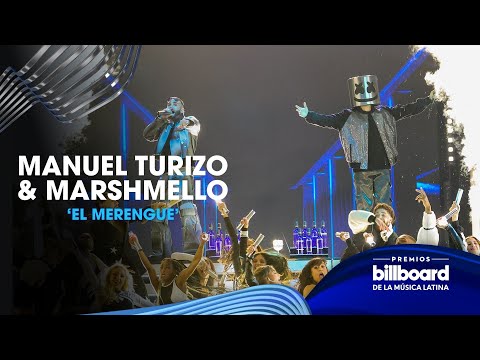 "El Merengue" de Manuel Turizo y Marshmello pone a todos a bailar | Premios Billboard 2023