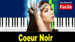 Eva Coeur Noir - Piano Facile Tutorial Paroles Aupianofr