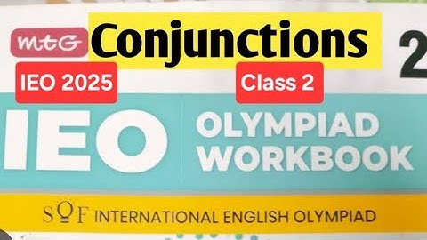 Class 2 english Olympiad | Chapter 11 Conjunction | IEO| English olympiad for Class 2 #ieo#olympiad 