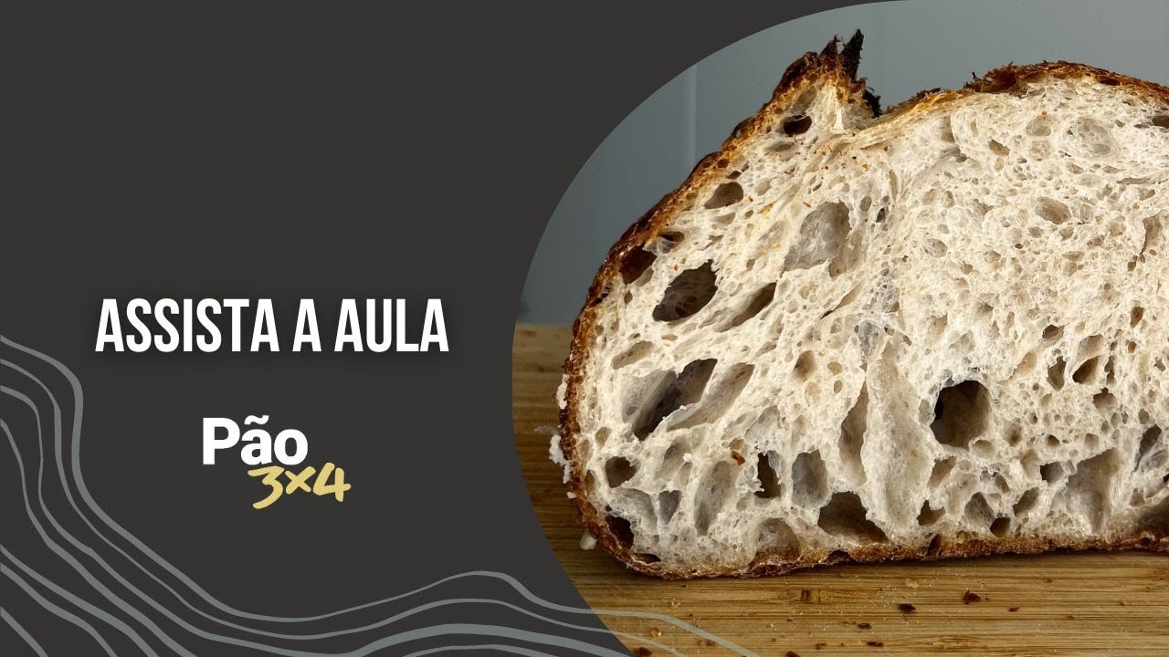 Pão3x4: Aprenda a fazer pão de fermentação natural