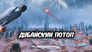 Дубай ПАРАЛИЗОВАН!😱🇦🇪 Кадры Ужасного Наводнения в ОАЭ: весь мир потрясен!🤯