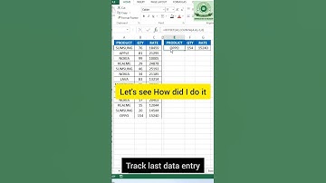 track last data entry | #offset formula #excelwithbapisardar #msexcel #reels #shorts #exceltricks