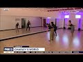 Lindy hop sp on fox 13 at the warehouse arts district association