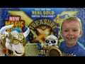 Father and Son Unboxing Treasure X Kings Gold Hunter Mystical Beast Dig and Discover Moose Toys