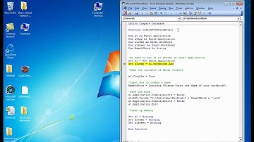 Make Access Open Up Excel with VBA