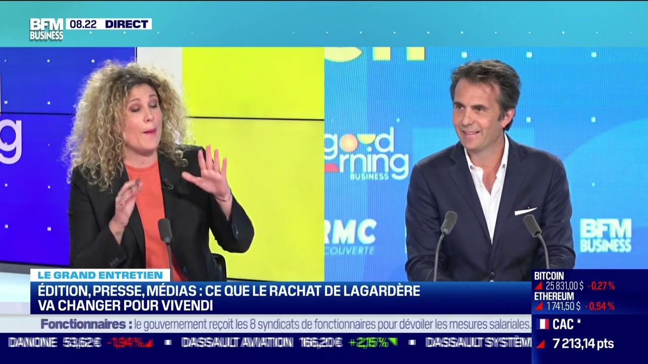 Yannick Bolloré (Vivendi) : Rachat de Lagardère autorisé, Vivendi va céder 