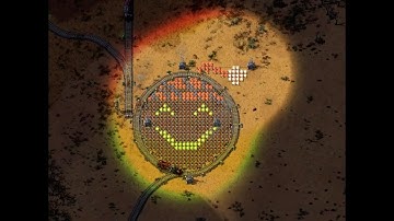 Factorio rail decorations - trains, lights and circuits