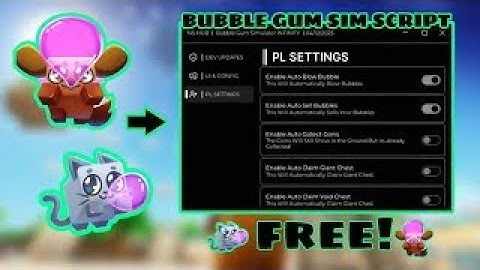 BUBBLE GUM SIMULATOR INFINITY SCRIPT | AUTO BUBBLE, AUTO SELL, AUTO COLLECT COINTS + CHEST | *FREE*
