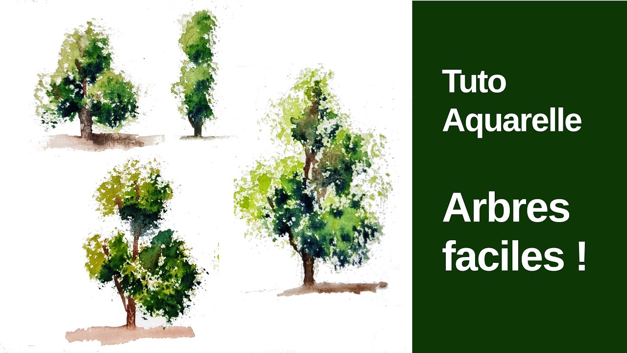 Une méthode facile pour peindre des arbres - Les tutos de Thibault #10