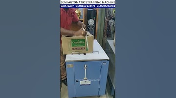 Semi Automatic Strapping Machine Carton Box Packing machine #shortsvideo