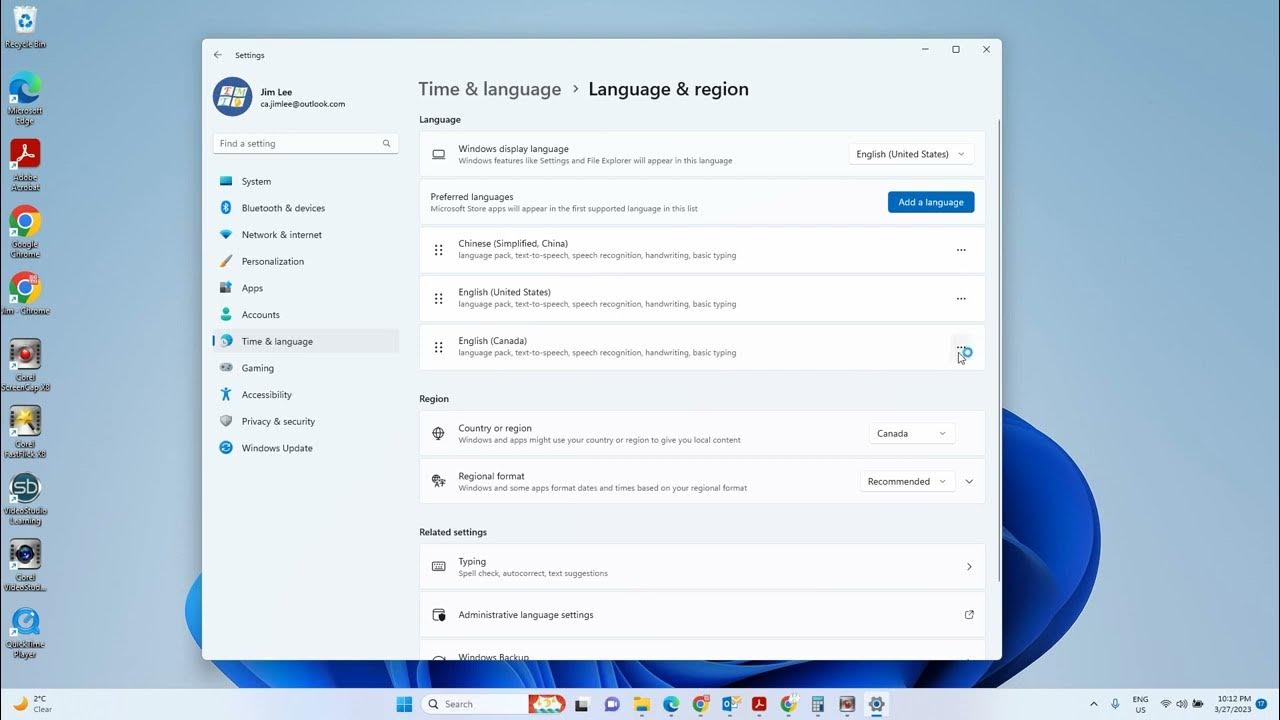 Remove unwanted keyboard or language from windows 11 youtube