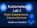 Kubernetes - Lab 2:  Pods Basics | Deployments | Expose Services