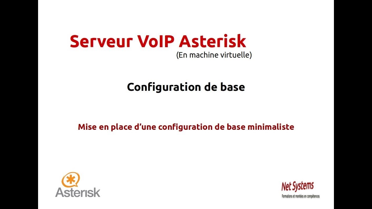 VoIP Asterisk   Etape 2   Configuration de base
