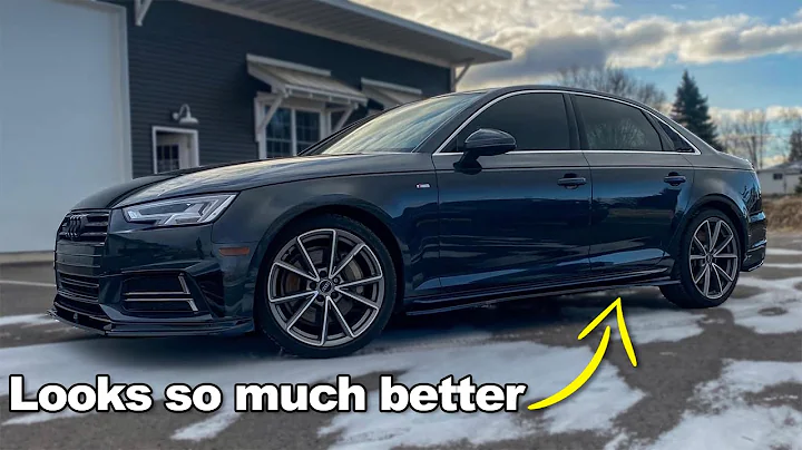 Audi A4 Aero Kit Install from ECS Tuning (B9 Splitter, Side Skirts, & More!)