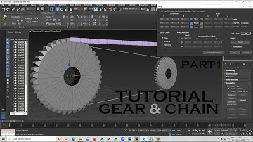 3DSMAX : CHAIN & GEAR TUTORIAL EASY TO LEARN MECHANICAL RIGGING
