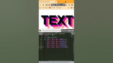 css text animation #shorts