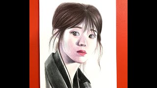 Q Artep Portrait Drawing Iu - Ji Eun Li 李知恩