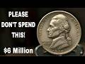 Top 6 Super Rarest Monticello 5 Cents U.S. Coins  Turning Ordinary People Into Millionaires!