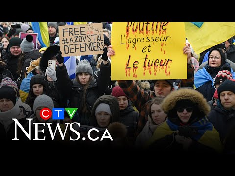 Canadian cities mark third anniversary of Ukraine invasion by Russia