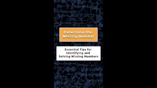 Determine the missing number