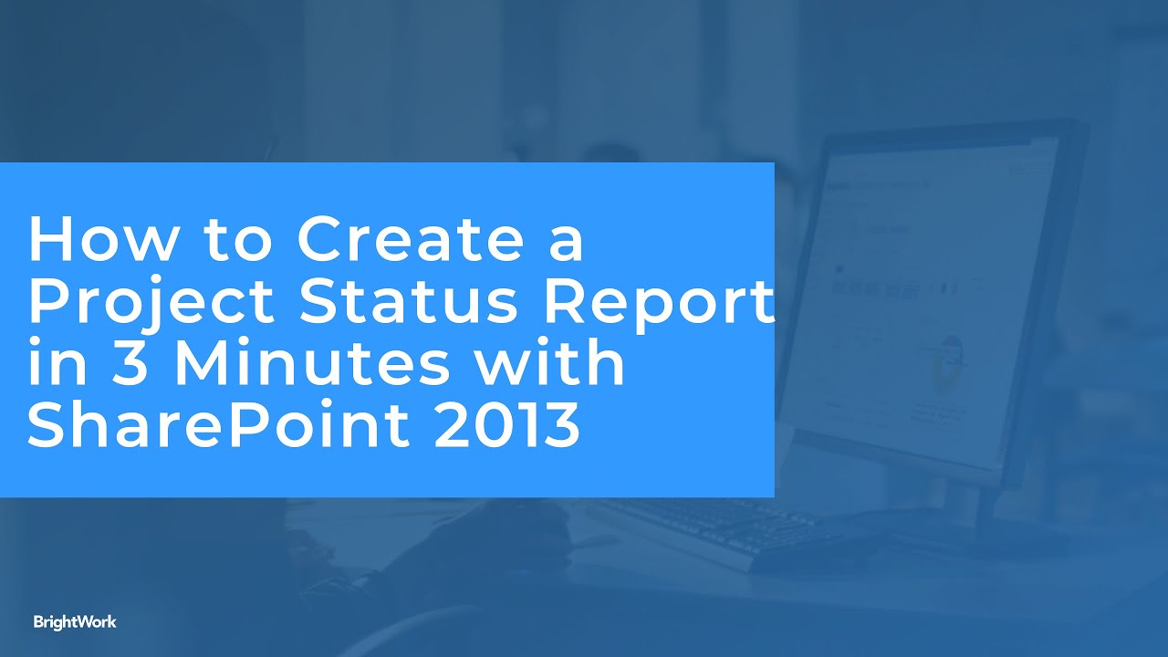 how to create 3 minute status reports in sharepoint 2013 what is a status report