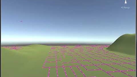 tile-based procedural city generation test 1 : roads and terrain