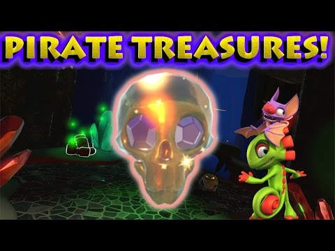 Видео: Yooka-Laylee Pirate Treasure местоположения, за да отключите три скрити трофея и постижения