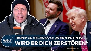 UKRAINE-KRIEG: Trump-Selenskyj-Treffen wird zu Schreiduell: „Da sind die Fetzen geflogen!“