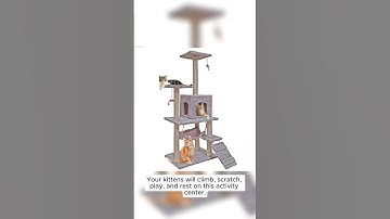 Large Multilevel Cat Tree Scratching Post Kitten Climbing Tower Activity Centre