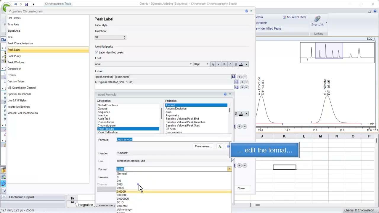 Thermo Scientific Chromeleon CDS Peak Annotation YouTube