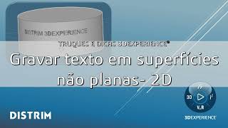 CATIA 3DExperience - Engraved Text
