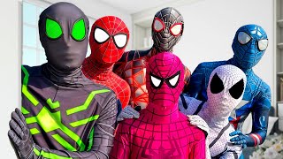 PRO 6 SPIDERMAN TEAM VS PACMAN TRANFOMATIONS IN REAL LIFE