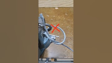 Make a LOOP on a Steel Rope Easier #howto #tutorial #diy #tips #lifehacks #shorts #youtubeshorts