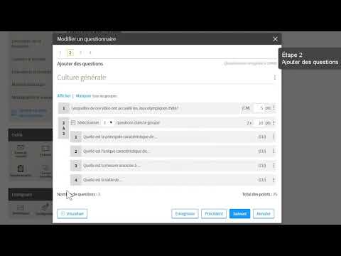 Comment ajouter et paramétrer un questionnaire dans monPortail de l'Université Laval