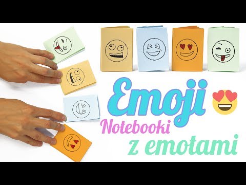 Emoji Emots😁😄😃 - Notebooki z papieru z emotami - Kreatywne origami - Zrób to sam