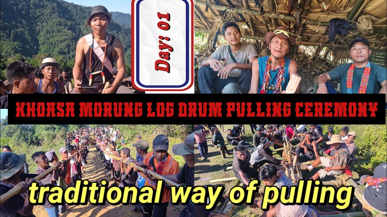 Log drum pulling ceremony Day 2|| Khoasa Longtzak Soalam Morung|| @Nokthakvlogs 