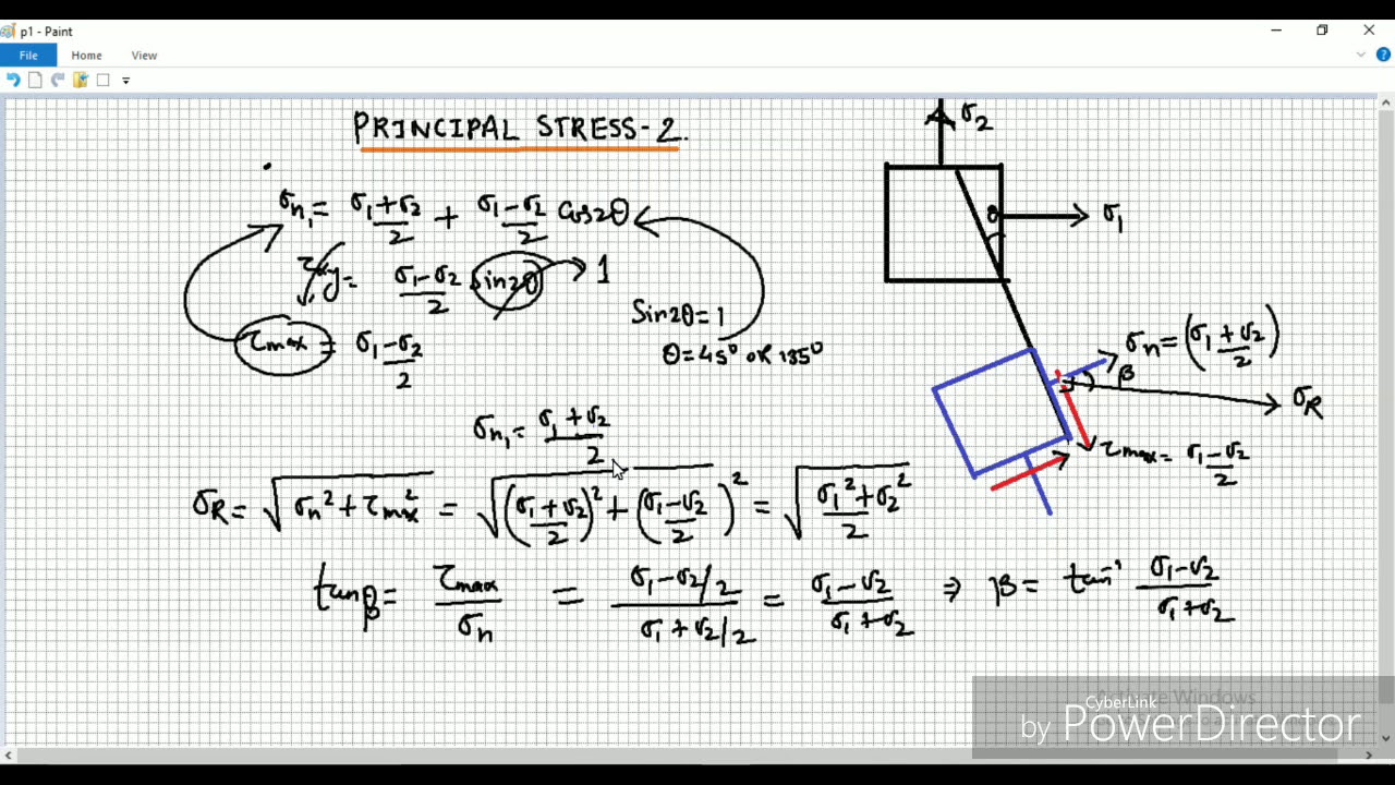 PRINCIPAL STRESS - 2 Strength of material - YouTube