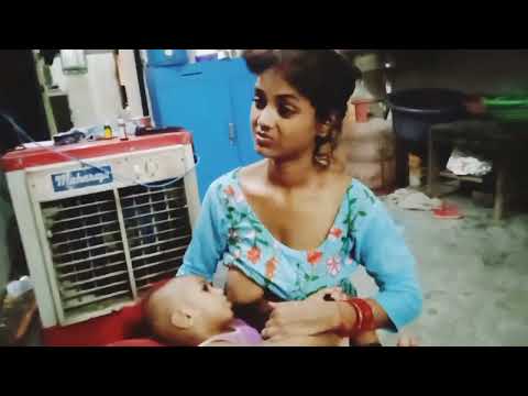👨Breastfeeding Indian Village Mother New Vlog 2023 | Mom Baby breast feeding | #breastfeeding #mom